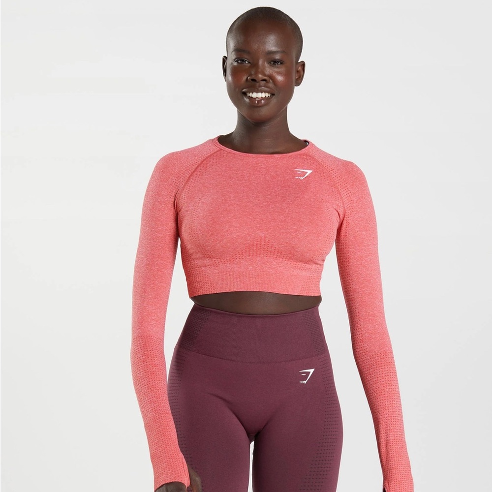 Gymshark, vital seamless 2.0 crop top, small